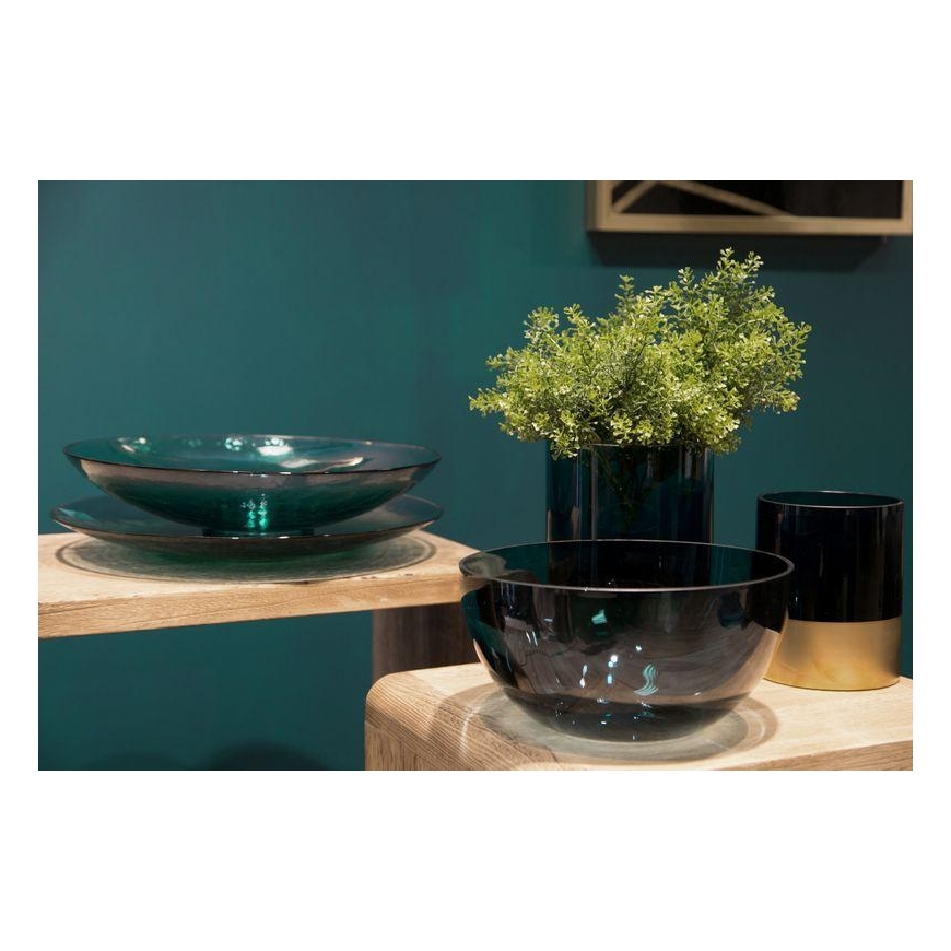 Eurofirany LIMITED COLLECTION LILI6 Art glass bowl, ∅ 25 X 13 cm, color: turquoise – 7