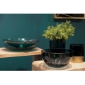 Eurofirany LIMITED COLLECTION LILI6 Art glass bowl, ∅ 25 X 13 cm, color: turquoise Eurofirany LIMITED COLLECTION LILI6 Art glass bowl, ∅ 25 X 13 cm, color: turquoise