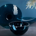 Eurofirany LIMITED COLLECTION LILI6 Meninio stiklo dubuo, ∅ 25 X 13 cm, spalva: turkio