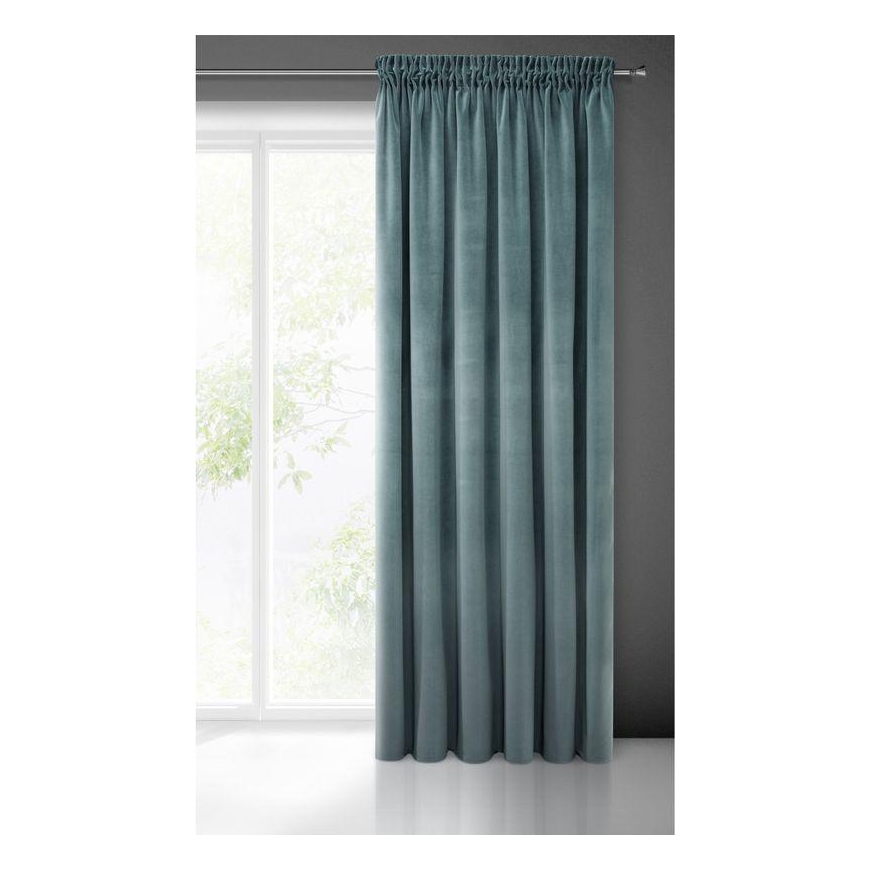 Eurofirany single-color thicker soft velvet night curtain KRISTI, 140X270 cm, 330 g/m2, band/tunnel, – 2