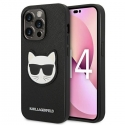 Case Karl Lagerfeld KLHCP14LSAPCHK "iPhone 14 Pro 6.1" hardcase black/Black Saffiano Choupette Head Patch Case Karl Lagerfeld KLHCP14LSAPCHK "iPhone 14 Pro 6.1" hardcase black/Black Saffiano Choupette Head Patch