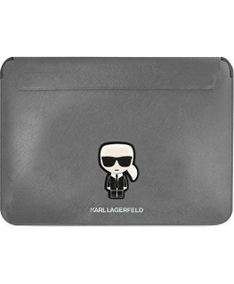 Karl Lagerfeld Clutch KLCS14PISFG 13/14 "Silver/Ser Saffiano Ikonik Karl