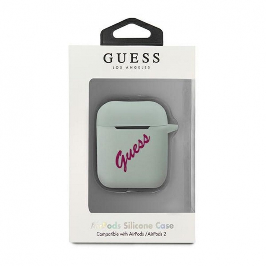 Guess Protective Case GUACA2LSVSBF Silicone Vintage for AirPods 1/2 Blue/Pink – 4
