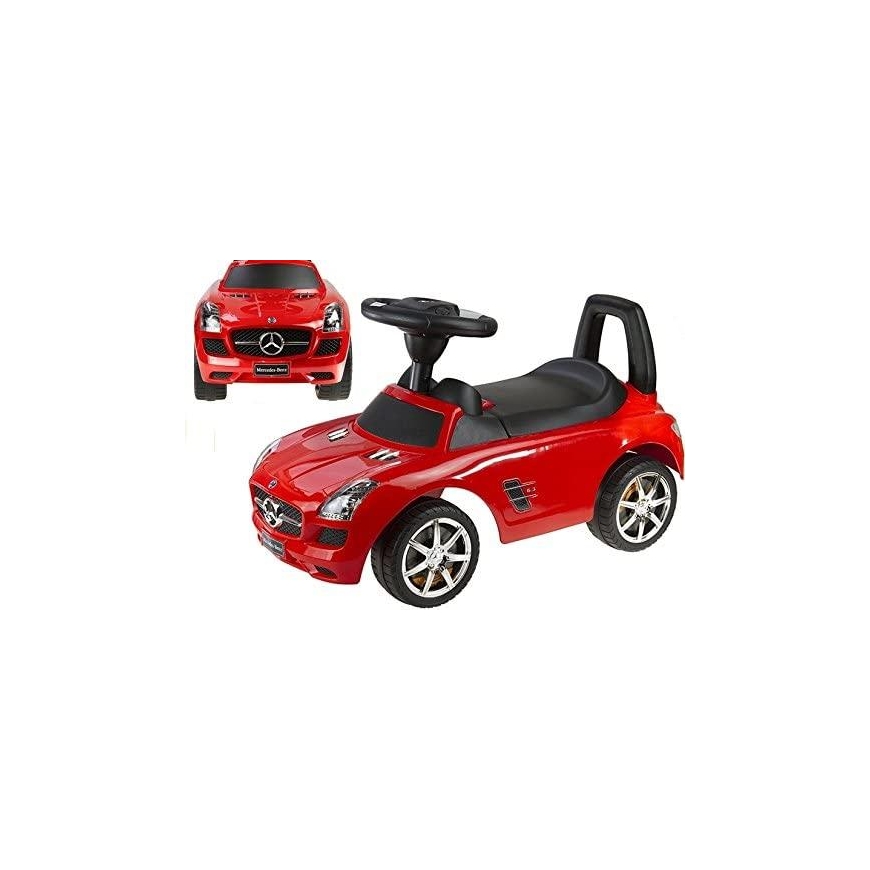 Lean Cars Paspiriamas vaikiškas „Mercedes Benz“ automobilis, raudonas – 2