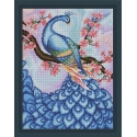 Beldizart Diamond painting set Sakura & Peacock 40х30 cm AZ-1624 Beldizart Diamond painting set Sakura & Peacock 40х30 cm AZ-1624