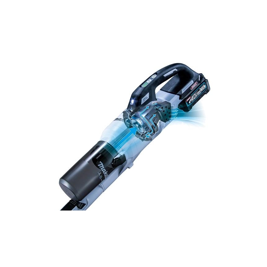 Makita CL003GZ10 Cordless vacuum cleaner 40V XGT, 120W, cyclonic, Without batteries and charger! white – 4