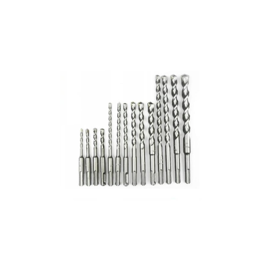 Grąžtas SDS +, Makita, 14 vnt. velenų rinkinys [D-71956] – 2