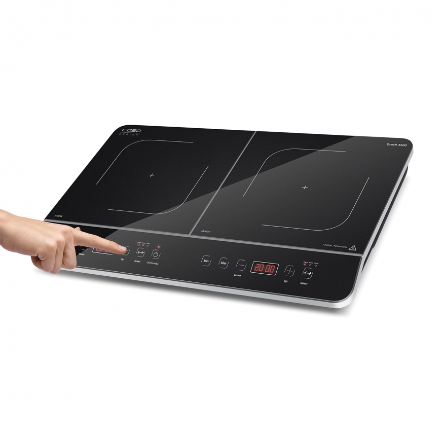 Caso Design Touch 3500 Черный Столешница 60 cm Плита с зонами индукции 2 зона(ы) – 3