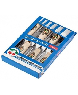 Kirschen Firmer Chisel Set 6pcs 1111 SB in display box 1111000