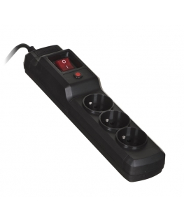 Activejet COMBO 3GN 5M black power strip with cord