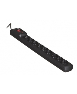 Activejet ACJ COMBO 9GN 3M black power strip with cord