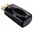 RoGer HDMI на VGA (+Audio) ковертер чёрный RoGer HDMI на VGA (+Audio) ковертер чёрный