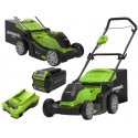 Greenworks 2504707UB газонокосилка Толкаемая газонокосилка Аккумулятор Зеленый Greenworks 2504707UB газонокосилка Толкаемая газонокосилка Аккумулятор Зеленый