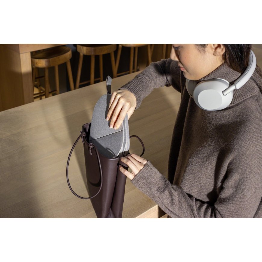 Sony WH-1000XM5 Headset Wired & Wireless Head-band Calls/Music Bluetooth Silver – 6
