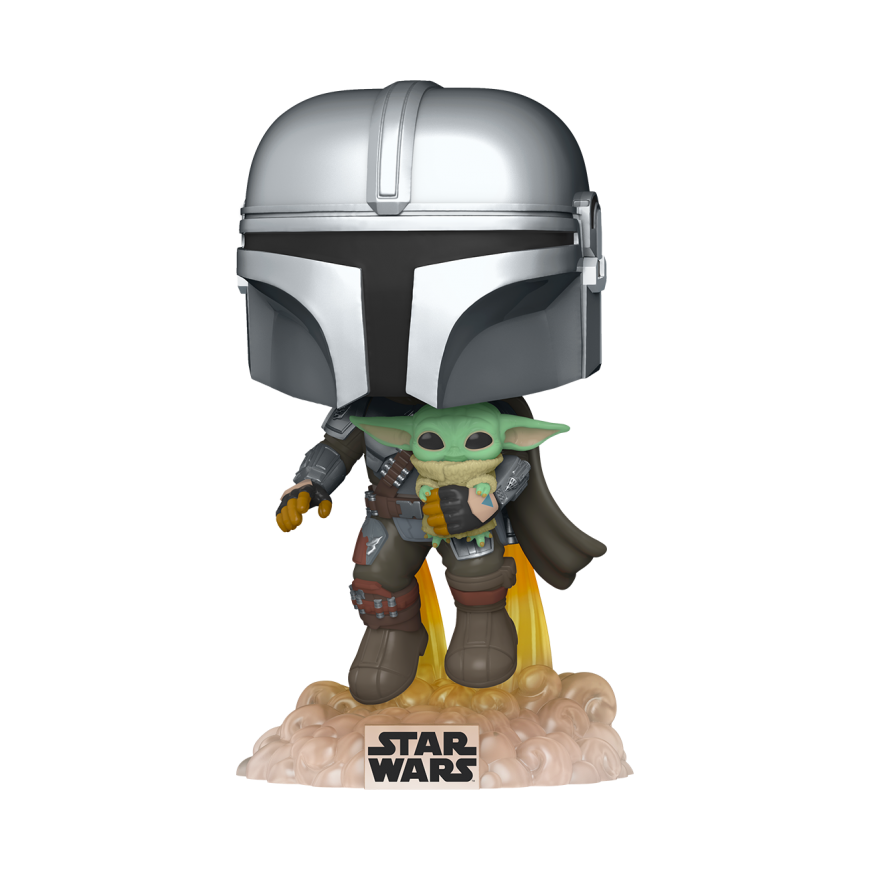 FUNKO POP! Vinyl Figure: Star Wars: The Mandalorian Flying w/Jet – 2