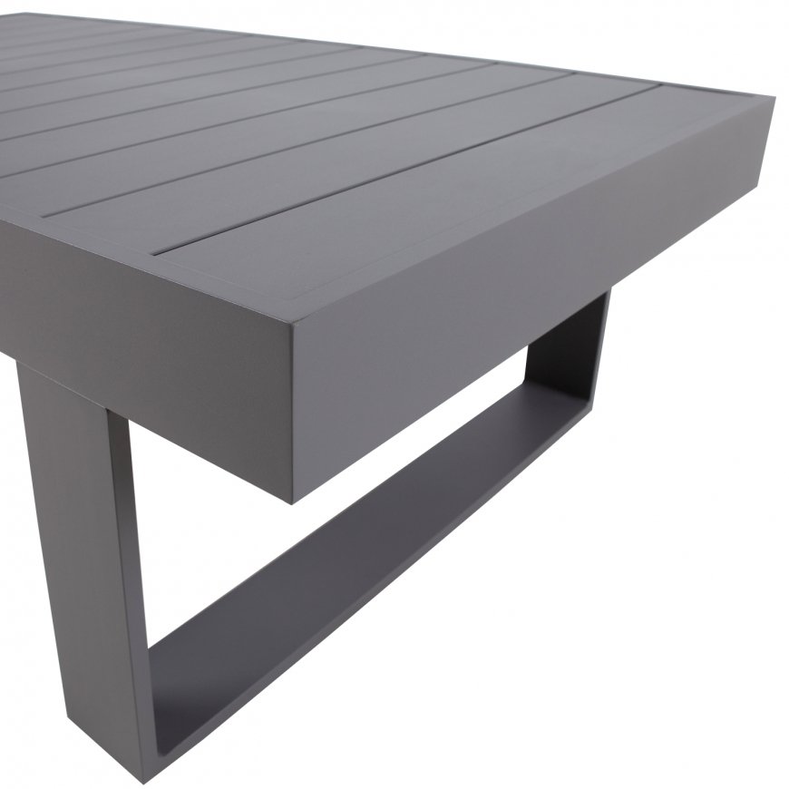 Coffee table FLUFFY 133x73,5xH42cm, grey – 4
