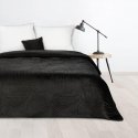 Eurofirany DESIGN 91 LUIZ / 4 Aksominė lovatiesė, dygsniuota karšto spaudimo būdu su palmių lapų raštu, 170X210 cm, spalva: juod Eurofirany DESIGN 91 LUIZ / 4 Aksominė lovatiesė, dygsniuota karšto spaudimo būdu su palmių lapų raštu, 170X210 cm, spalva: juod