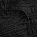 Eurofirany DESIGN 91 LUIZ / 4 Velvet bedspread, quilted by hot pressing with a pattern of palm leaves, 170X210 cm, color: black Eurofirany DESIGN 91 LUIZ / 4 Velvet bedspread, quilted by hot pressing with a pattern of palm leaves, 170X210 cm, color: black