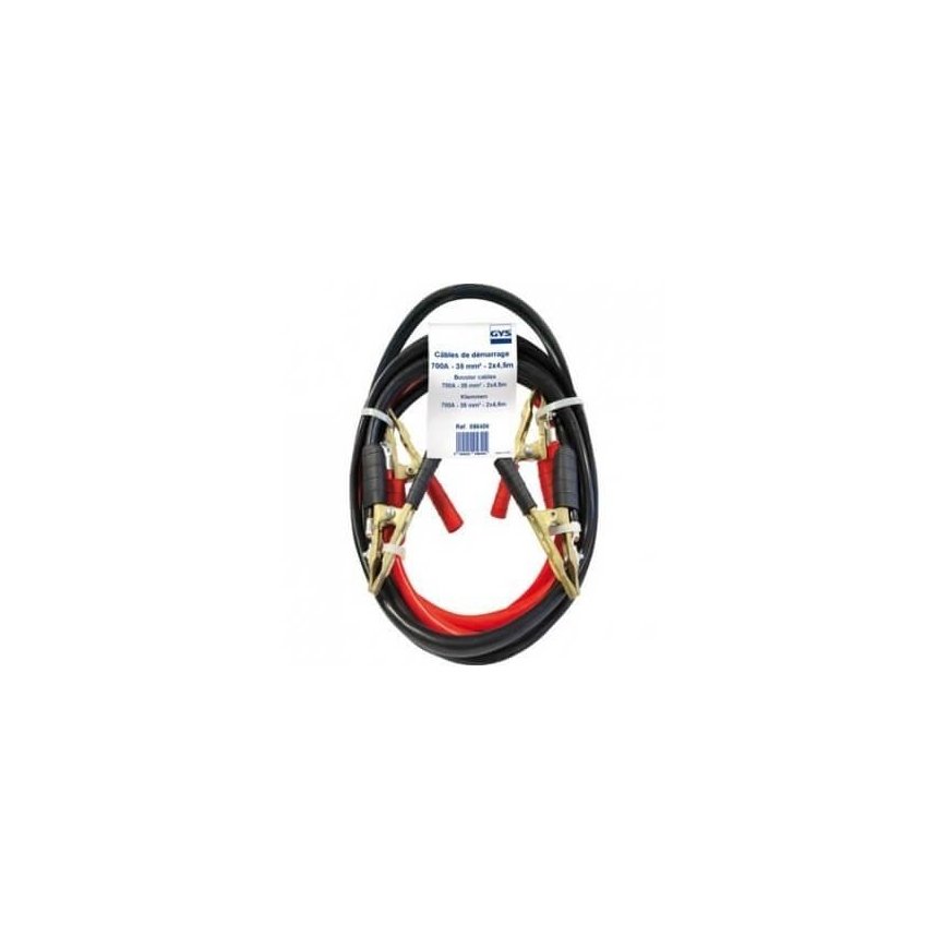 Starter cables GYS 700A 2x4.5m 35mm² – 3