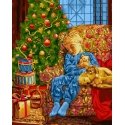 Beldizart SALE (Discontinued) Wizardi Painting by Numbers Kit Christmas Night 40x50 cm L021