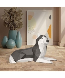 Beldizart WIZARDI 3D Paper Craft Models Husky PP-2HAS-3GWB