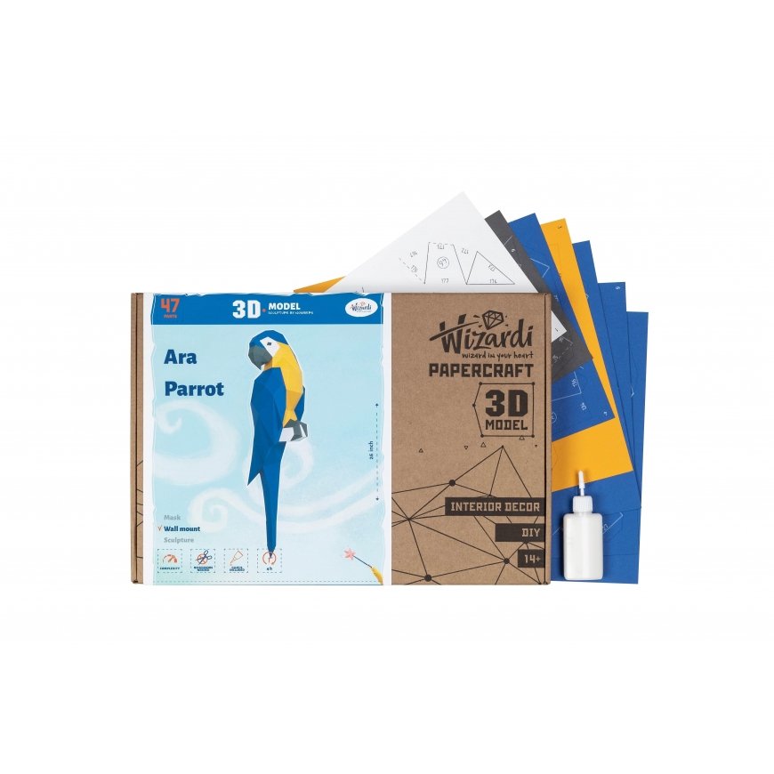 Beldizart WIZARDI 3D Paper Craft Models Husky PP-2HAS-3GWB – 4