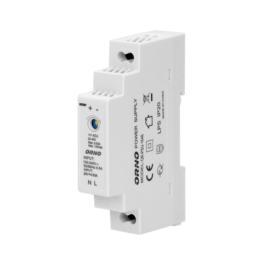 Orno DIN rail power supply 24VDC