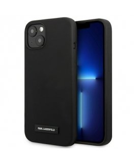 Case Karl Lagerfeld KLHCP13SSLMP1K iPhone 13 mini 5.4 inch hardcase black/black silicone plate