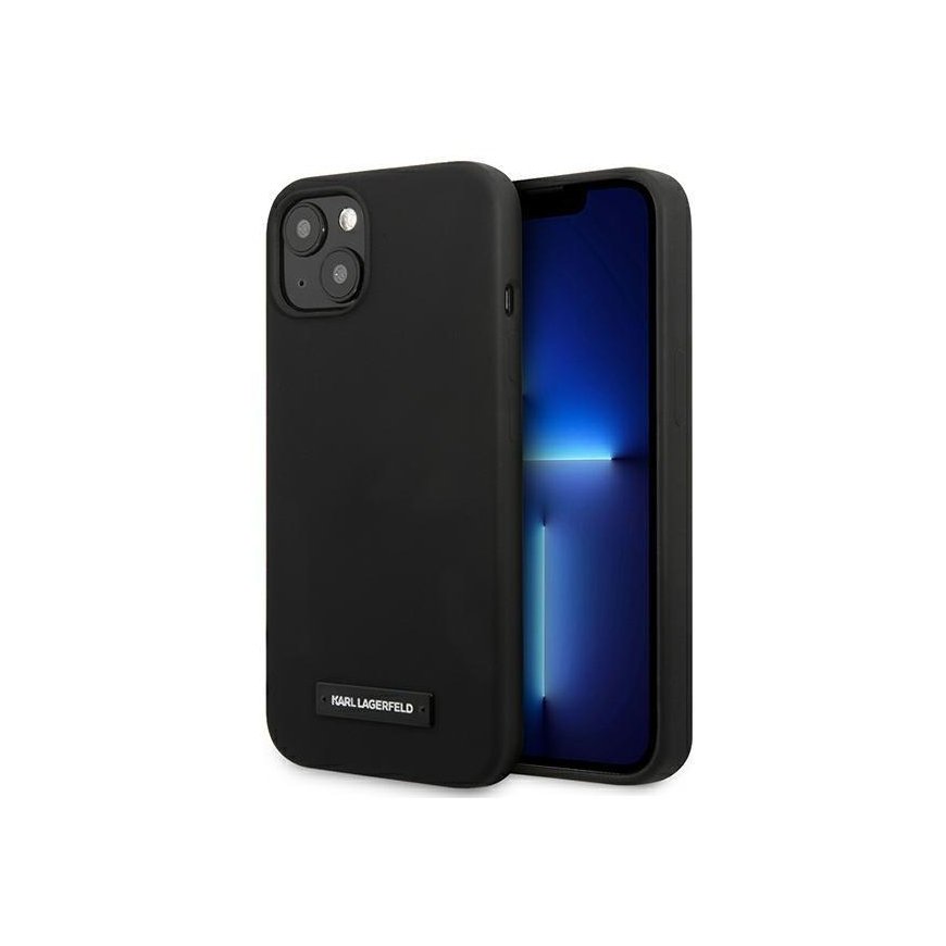 Case Karl Lagerfeld KLHCP13SSLMP1K iPhone 13 mini 5.4 inch hardcase black/black silicone plate