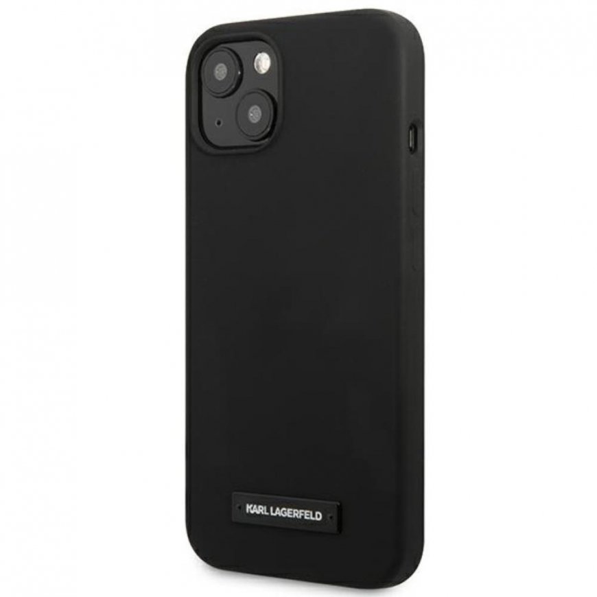 Case Karl Lagerfeld KLHCP13SSLMP1K iPhone 13 mini 5.4 inch hardcase black/black silicone plate – 2