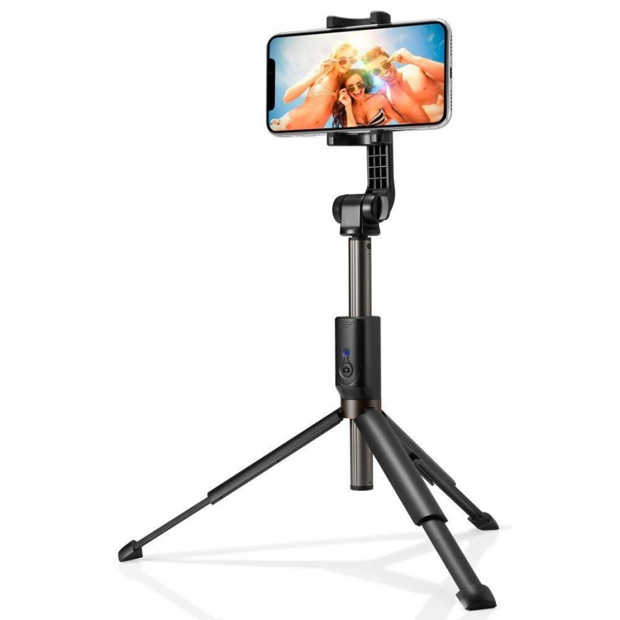 Asmenukės lazda Spigen S540W su stovu Peach Belaidės Juodas – 2