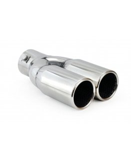 The exhaust muffler tip is made of stainless steel amio mt 004 chrome