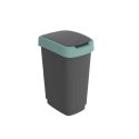 Garbage bag Rotho Twist 25L black dark green Garbage bag Rotho Twist 25L black dark green