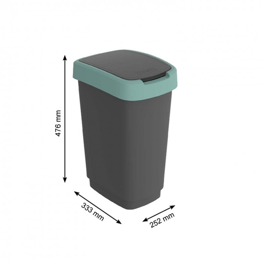 Garbage bag Rotho Twist 25L black dark green – 4