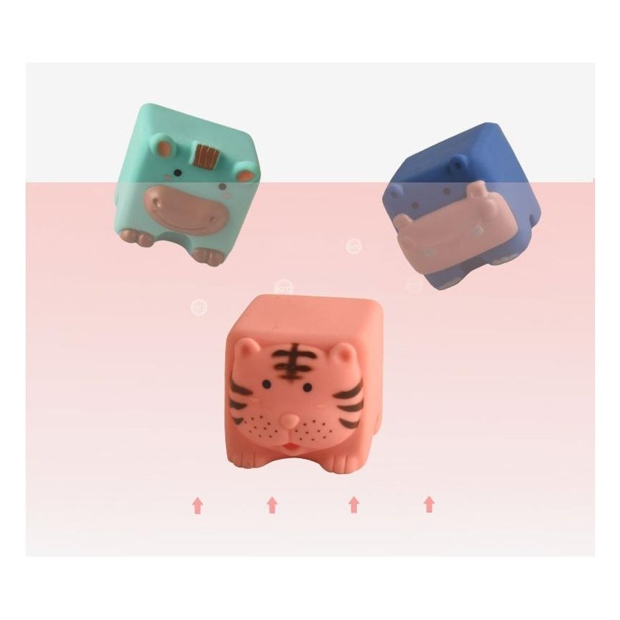 Puzzle Woopie Soft sensory - educational blocks with figures – 4