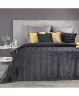 Eurofirany CHON / SOFIA / CZAR 230X260 Black Bedspread