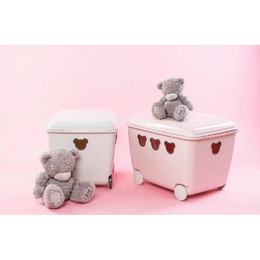 Container for toys 55L BranQ Teddy white – 3