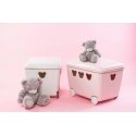 Container for toys 55L BranQ Teddy white