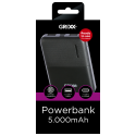 Grixx Powerbank 5000mAh Micro USB & USB-C Black Grixx Powerbank 5000mAh Micro USB & USB-C Black