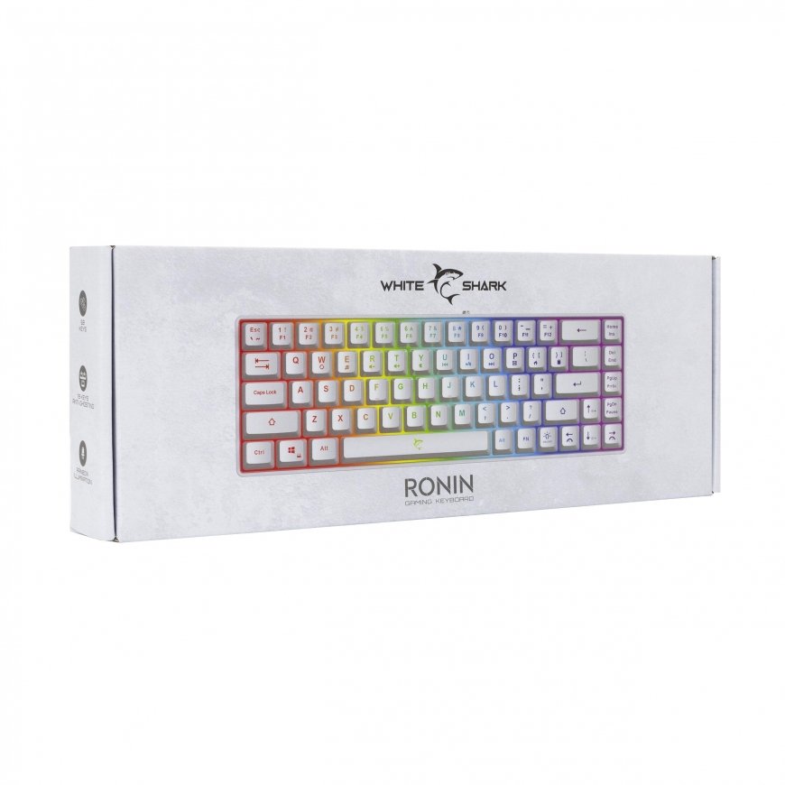 White shark White shark WhiteShark Membrane keyboard RONIN white – 5