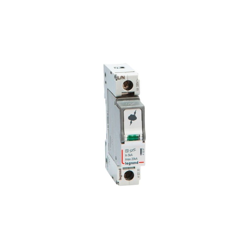 Legrand viršįtampio iškroviklis C 1P 20kA 1,2kV ON 300 - 412220 – 2
