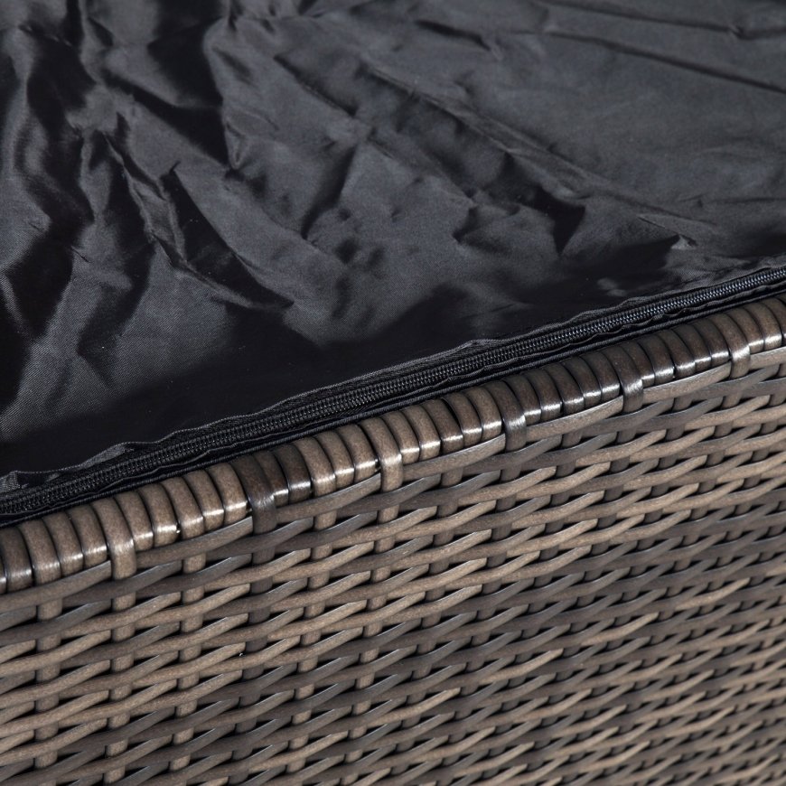 Ящик для подушек WICKER 122x52xH62см, тёмно-коричневый – 3