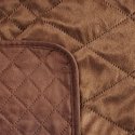 Eurofirany DESIGN 91 LUIZ / 3 Velvet bedspread, quilted by hot pressing with a geometric pattern, 170X210 cm, color: brick Eurofirany DESIGN 91 LUIZ / 3 Velvet bedspread, quilted by hot pressing with a geometric pattern, 170X210 cm, color: brick