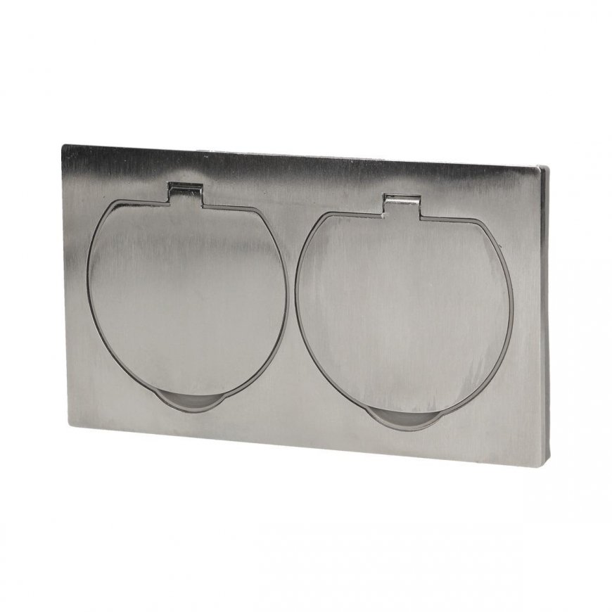Orno Hermetic double electrical outlet, IP55 stainless steel – 4