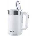 Steba WK 11 electric kettle 1.7 L 2200 W Stainless steel, White