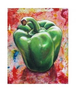 Beldizart (Nebegaminamas) Deimantinio dažymo rinkinys Žalias Pepper 24х30 cm AZ-1381