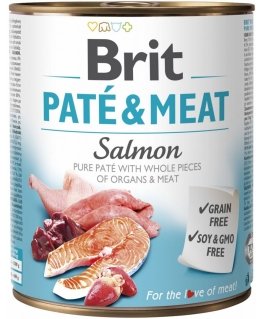 BRIT Paté & Meat with Salmon - 800g