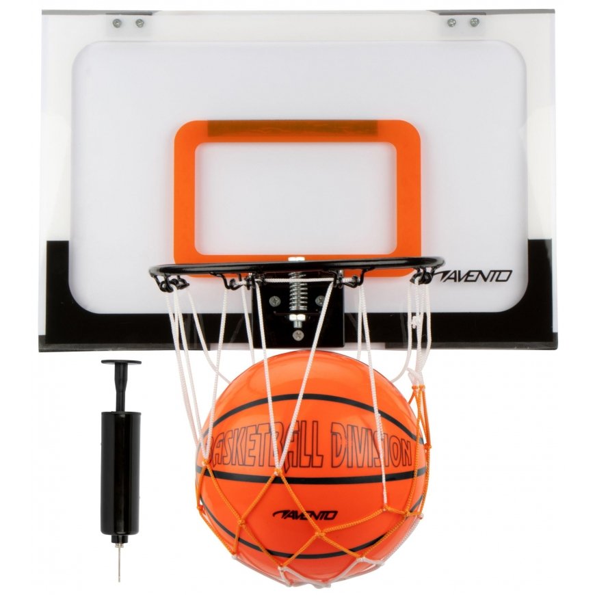 Basketball board mini AVENTO 47BM with net+ball+pump
