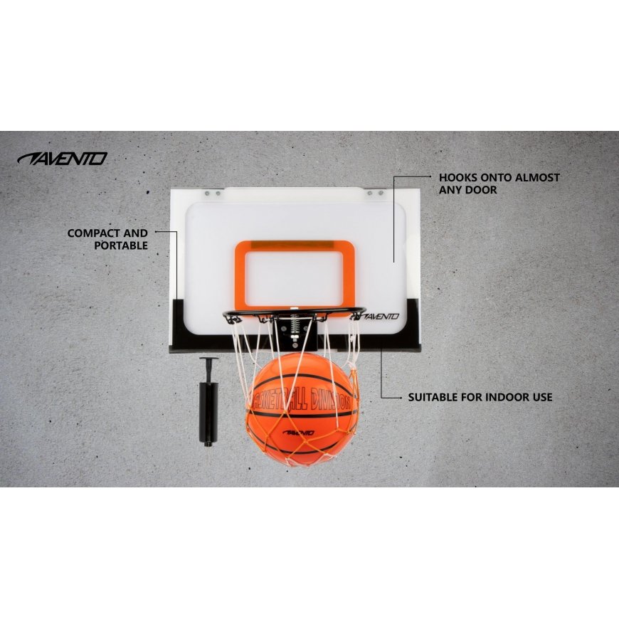 Basketball board mini AVENTO 47BM with net+ball+pump – 2