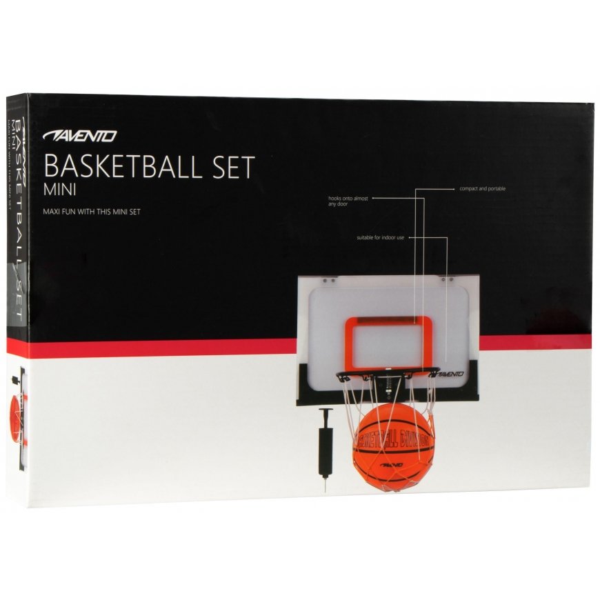 Basketball board mini AVENTO 47BM with net+ball+pump – 3